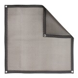 Zomerafdekking Quatro 500 micron transparant grijs - vorm A