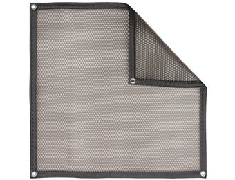 Zomerafdekking Quatro 500 micron transparant grijs - vorm A