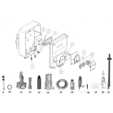 Avady Dosering set met Rotatiemodule + Peristaltische slang + Deksel