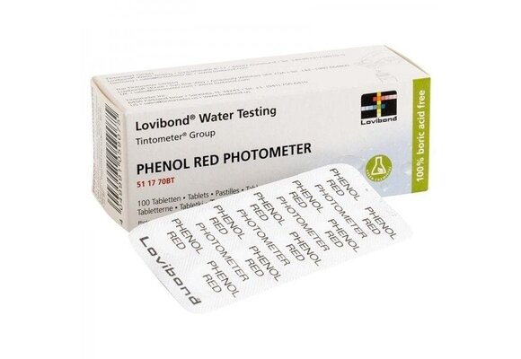 Lovibond pH navulling - Phenol red - 100 Stuks - Reagentia