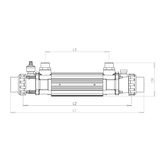 Warmtewisselaar Elecro 49 kW Titanium