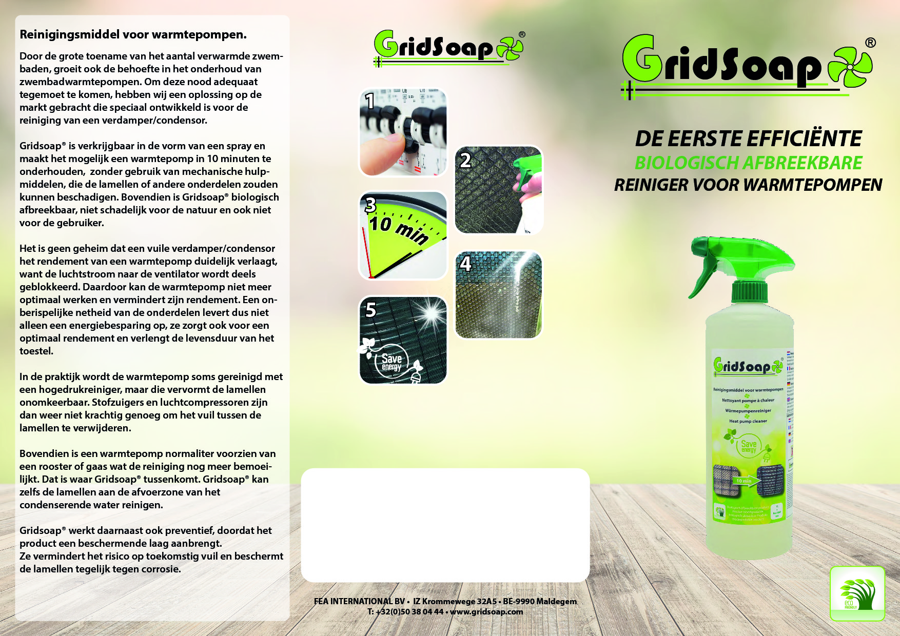 Gridsoap Grielzeep 1 liter met handsprayer - Warmtepomp reiniger