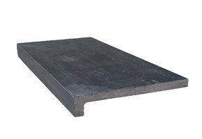 Randsteen rechte neus - Asian Blue geschuurd