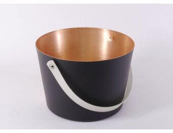 Sauna Emmer 5 Liter - Zwart/ Rosé Goud met handvat