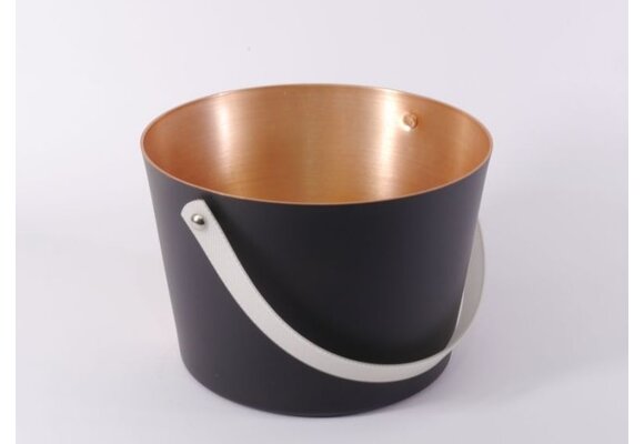 Sauna Emmer 5 Liter - Zwart/ Rosé Goud met handvat