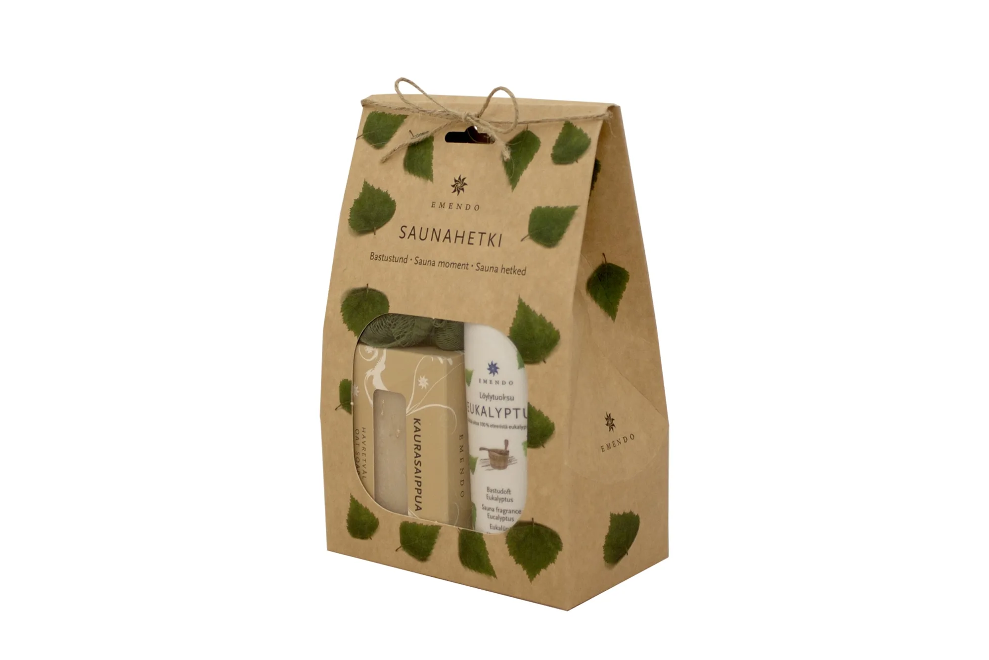 Emendo verzorging set Eucalyptus giftset - Geur, spons, zeep