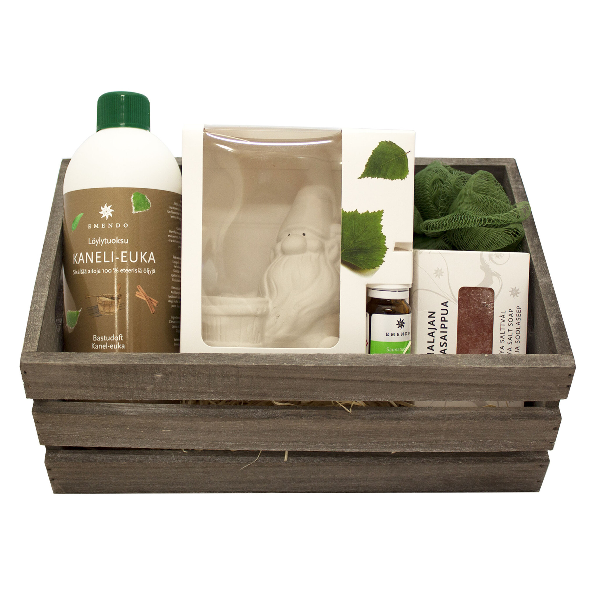 Emendo geschenkmand - Sauna geur en zeep set