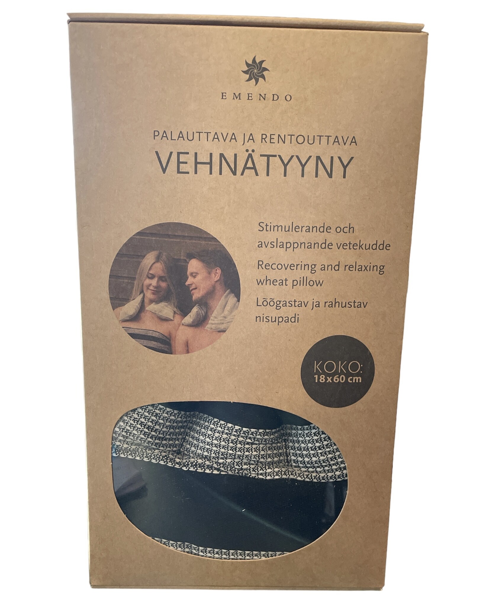 Emendo Tarwe nekkussen 18 x 60 cm