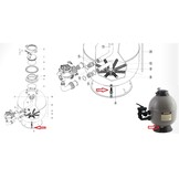 Hayward en Kripsol filter - Aftapplug / Drain clamp plug