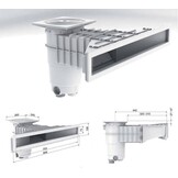 Weltico Skimmer A800 Hoogwaterlijn Wit - Prefab en paneelbaden