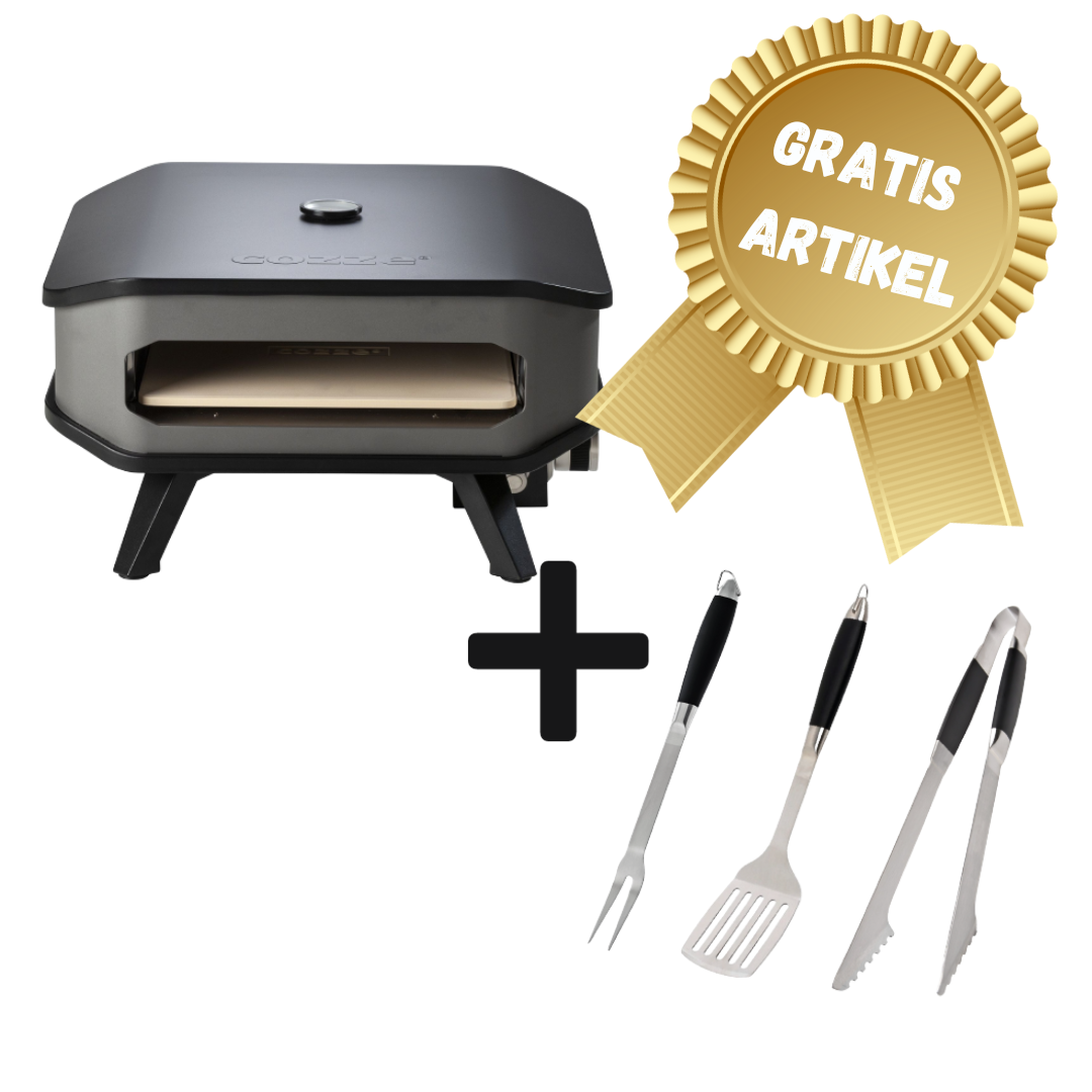 Cozze Pizza Oven Gas 33 cm + gratis BBQ set - Black Friday