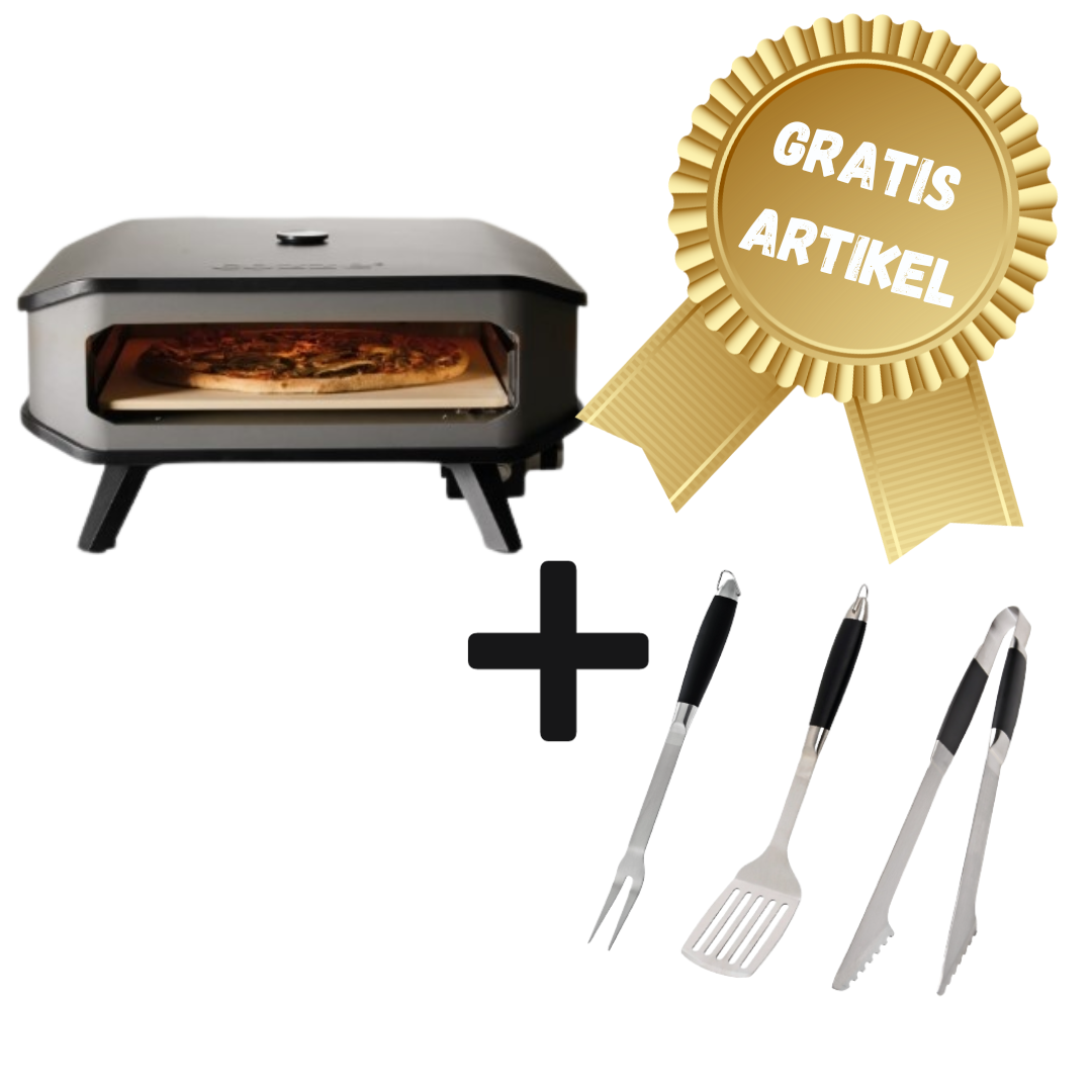 Cozze Pizza Oven Gas  42.5 cm 17 + gratis BBQ set - Black Friday