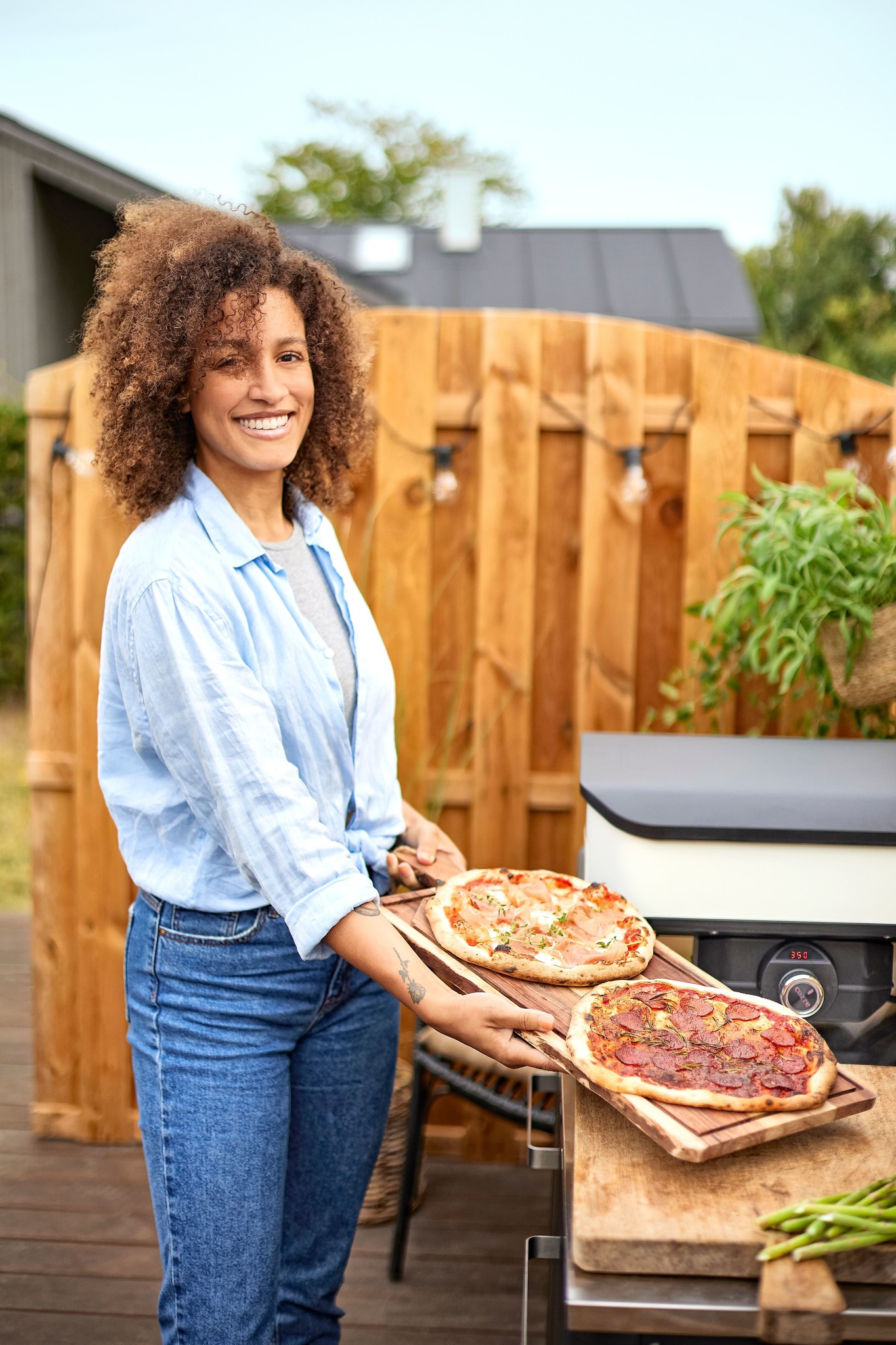 Cozze Pizza Oven Elektrisch 42.5cm + gratis BBQ set - Black Friday