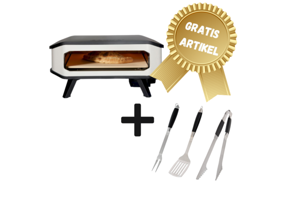 Cozze Pizza Oven Elektrisch 33 cm + gratis BBQ set - Black Friday