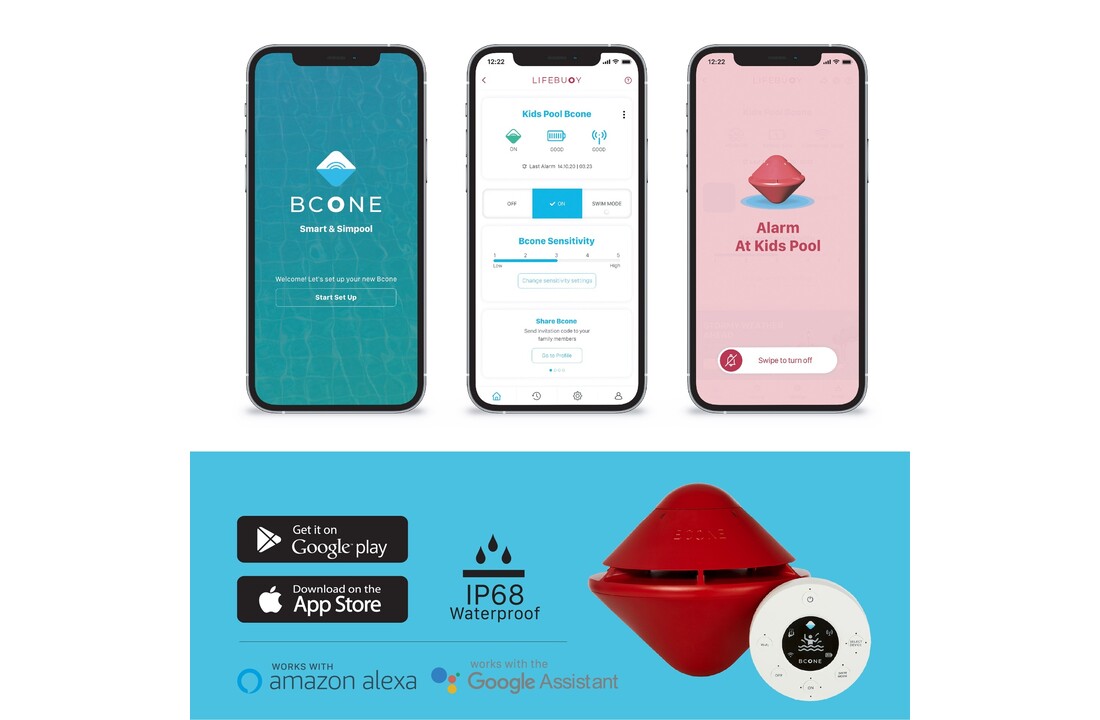 Lifebuoy BCone System Zwembad Alarmsysteem