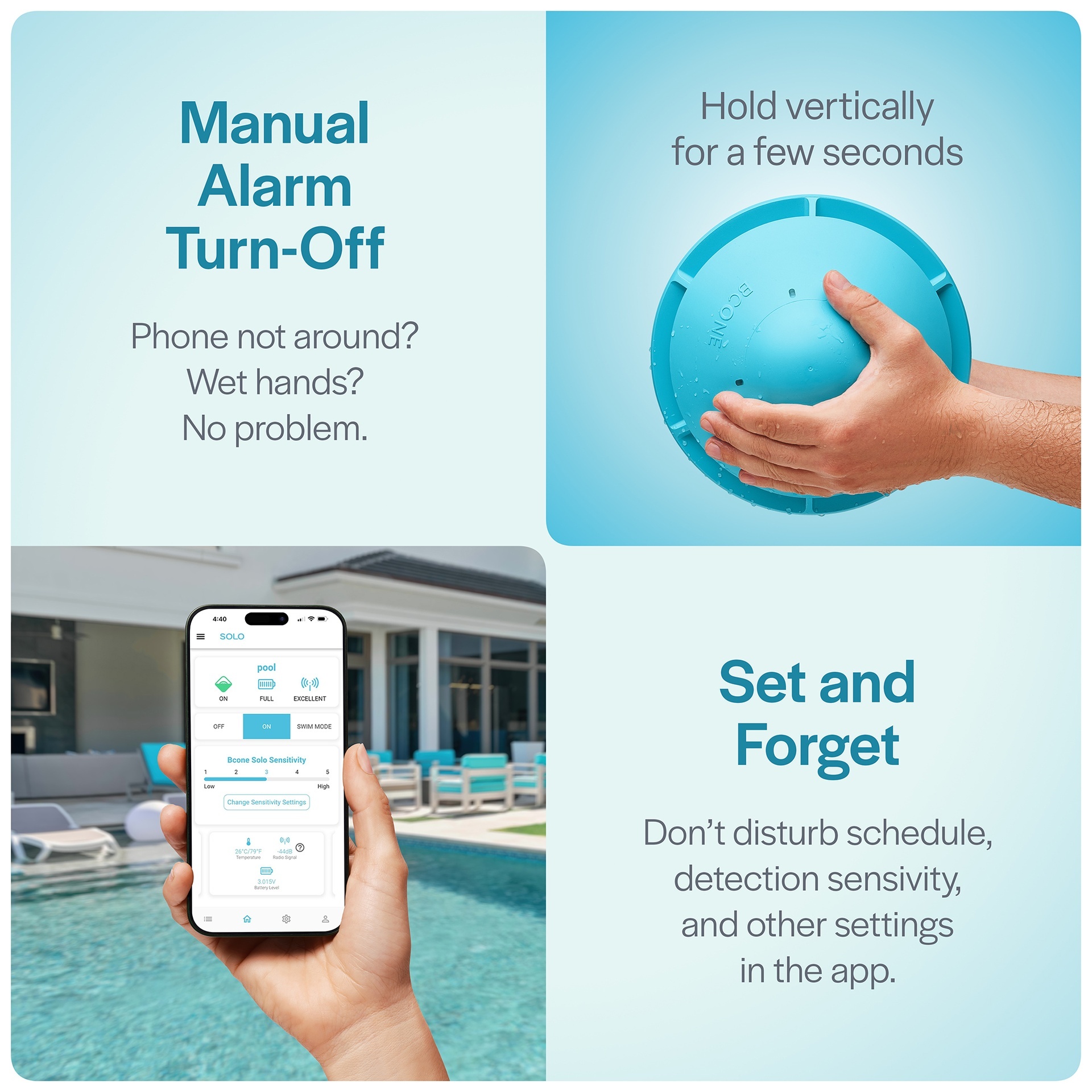 Lifebuoy BCone Solo Zwembad Alarmsysteem