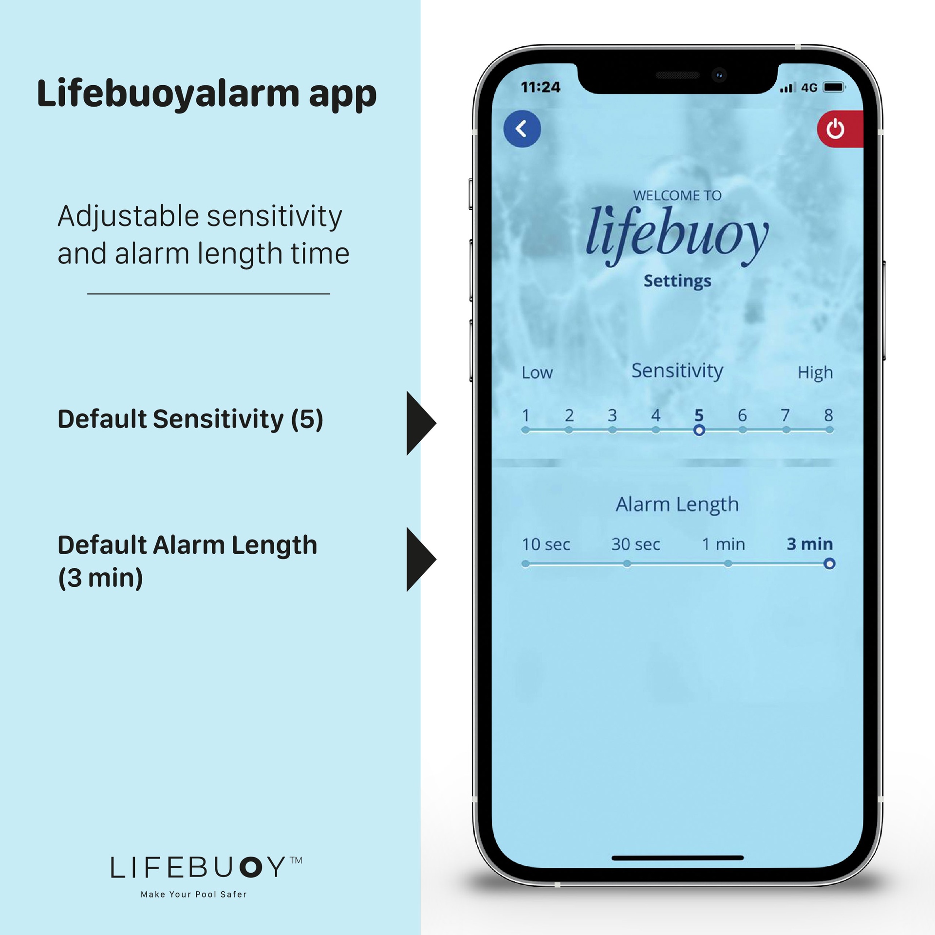 Lifebuoy Zwembad Alarmsysteem
