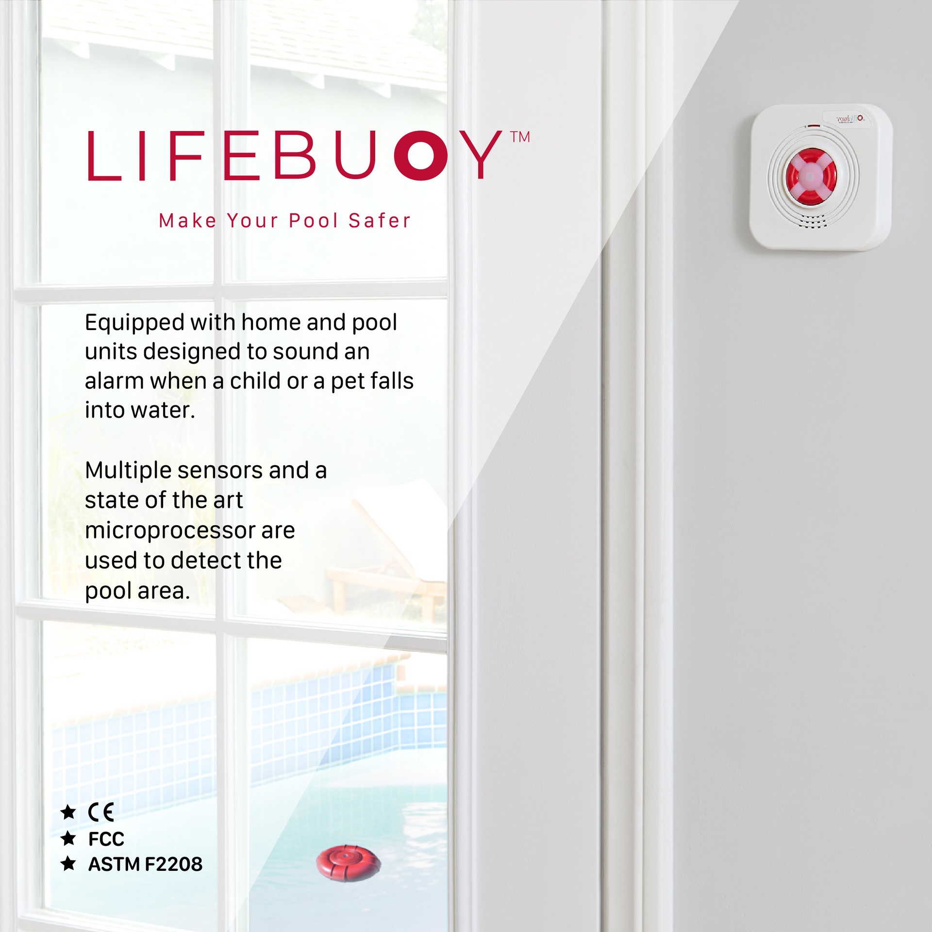 Lifebuoy Zwembad Alarmsysteem