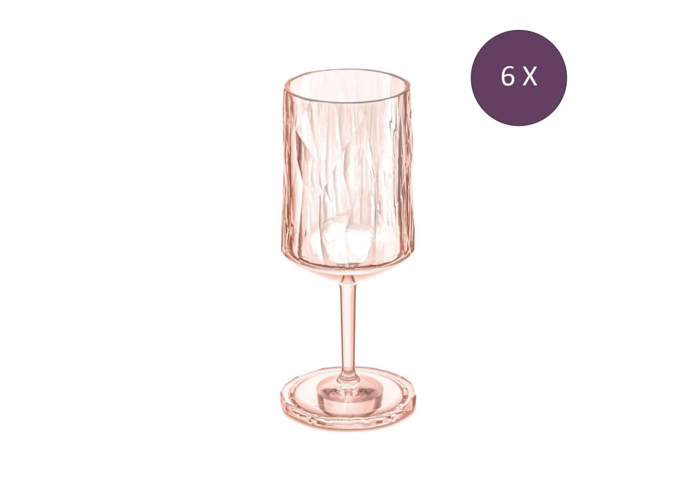 Koziol superglas club No. 04  wijnglas 300 ml 6  stuks
