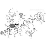 Kripsol Koral KS pomp deksel schroef bus