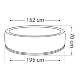 Netspa opblaasbare spa- Boa 5- 6 persoons