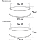 Netspa Opblaasbare spa- Montana 4 of 6 persoons