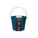 Rento Sauna Emmer Aluminium met Bamboe Handvat Blauw