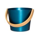 Rento Sauna Emmer Aluminium met Bamboe Handvat Blauw