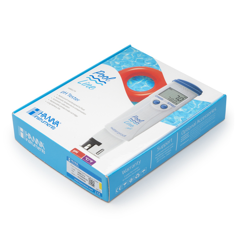 Pool Line Water tester pH en Temperatuur Vervangbaar