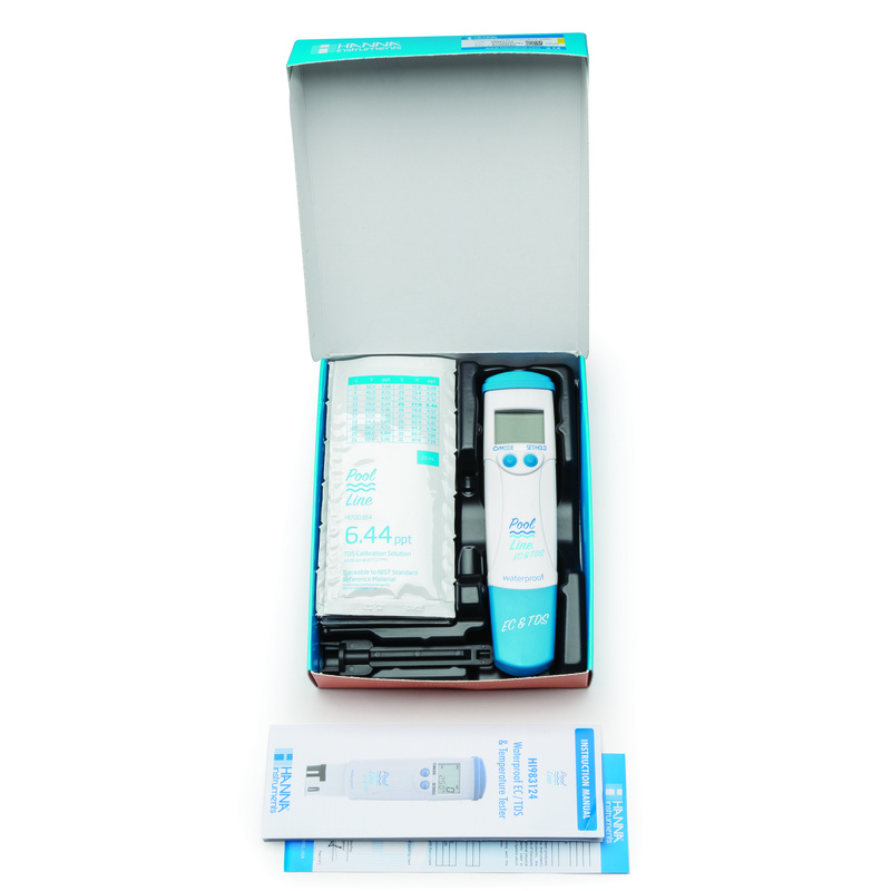 Water tester Zout, geleidbaarheid, temperatuur Vervangbaar