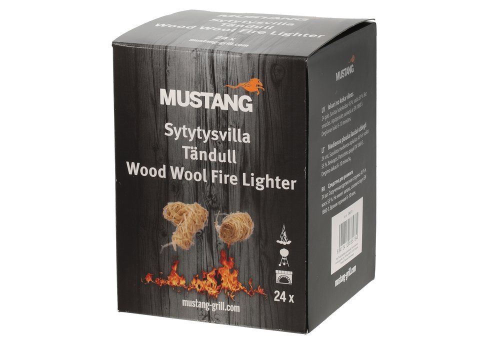 Mustang Houtwol aanmaakblokjes - aanmaakwokkels 24 stuks