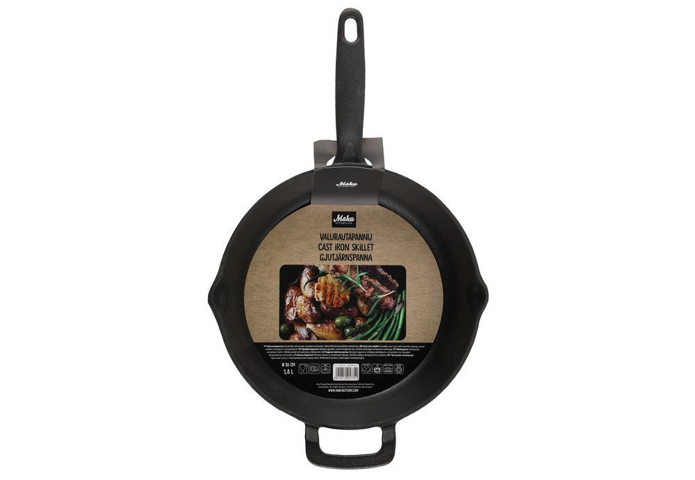 Maku Kitchen life Gietijzeren koekenpan 26 cm