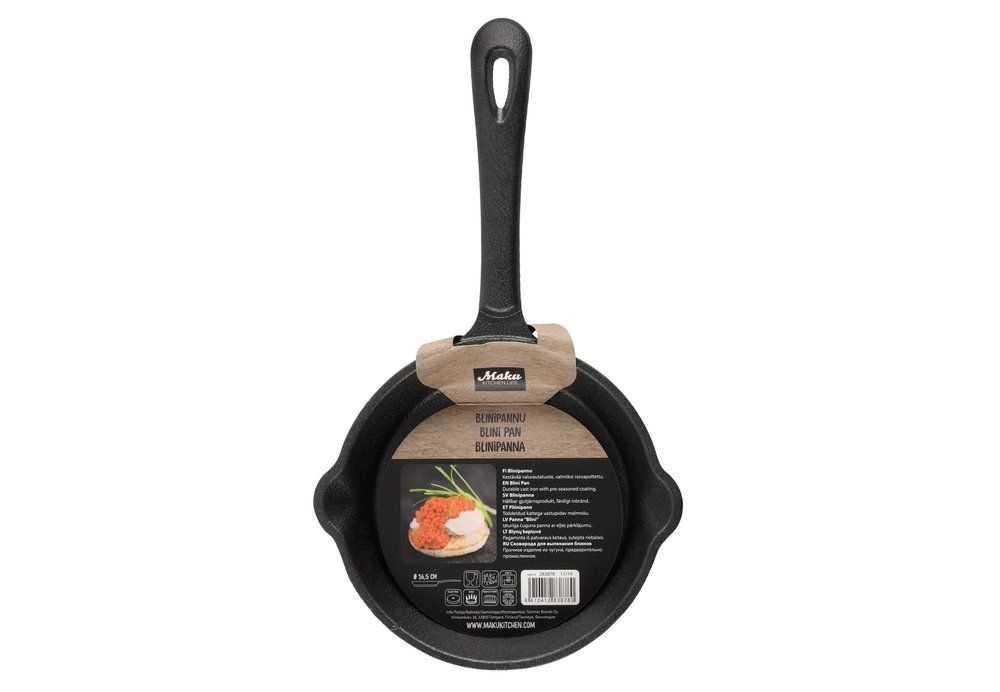 Mako Kitchen Life Mini/blinipan gietijzer 17.5 cm