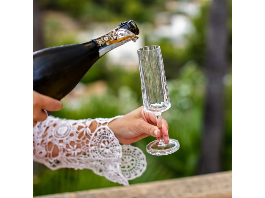 Koziol superglas club No.14 champagneglas 100 ml set van 2 stuks