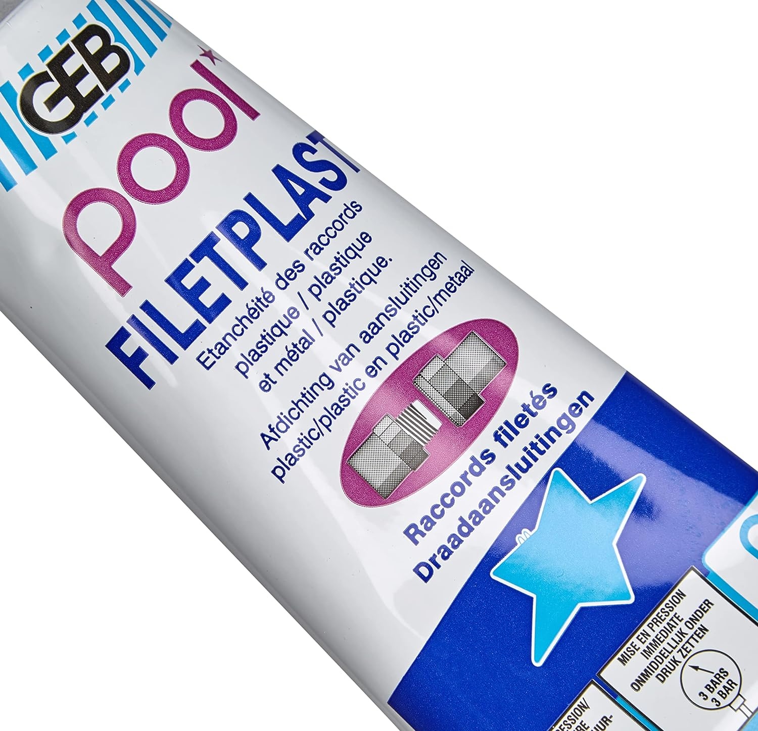 GEB Filetplast afdichtpasta voor kunststof en metaal schroefdraad