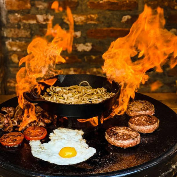 Valhal Outdoor Skillet Gietijzer Met Handgrepen 30 cm