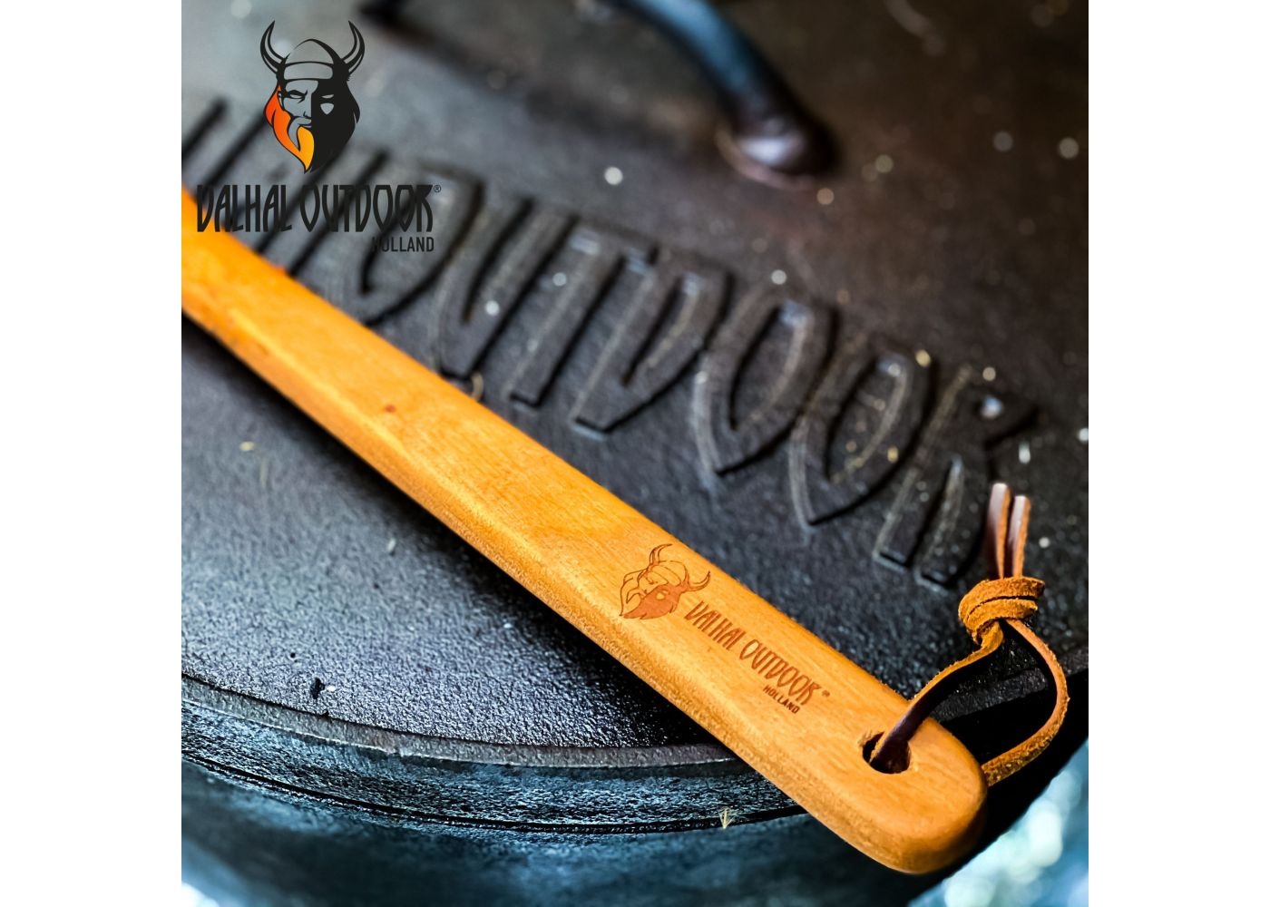 Valhal Outdoors Kersenhouten Barbecuelepel Valhal Outdoors