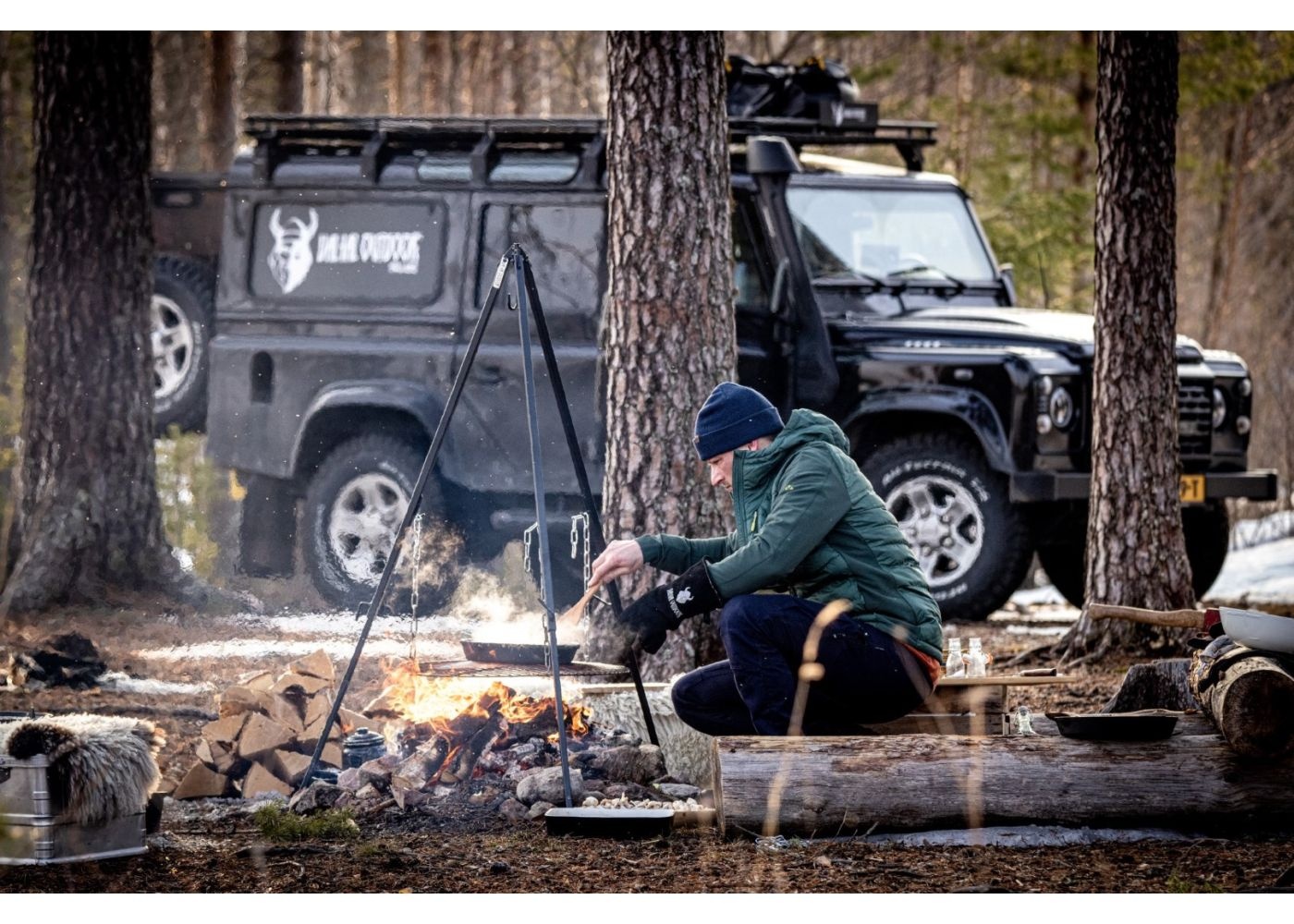 Valhal Outdoors Kersenhouten Barbecuelepel Valhal Outdoors