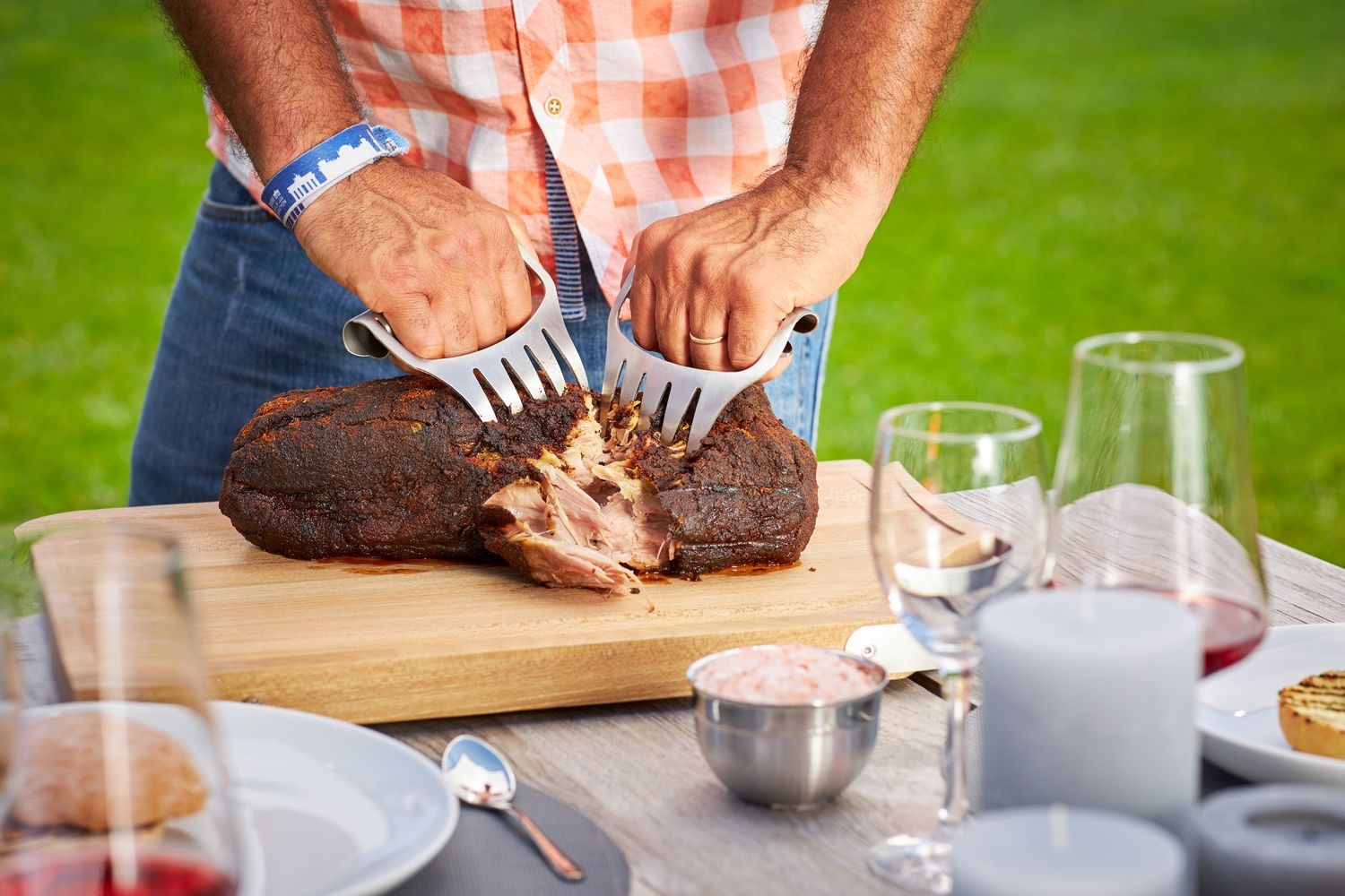 Rösle Barbecue Pulled-Pork Vork RVS  -set van 2 stuks