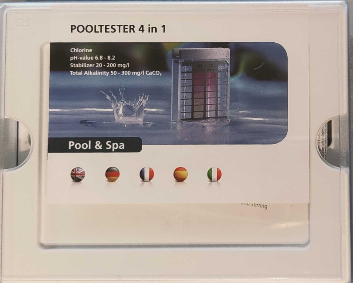 4 in 1 testset (DPD, pH, totale alkaliteit en cyanuurzuur)