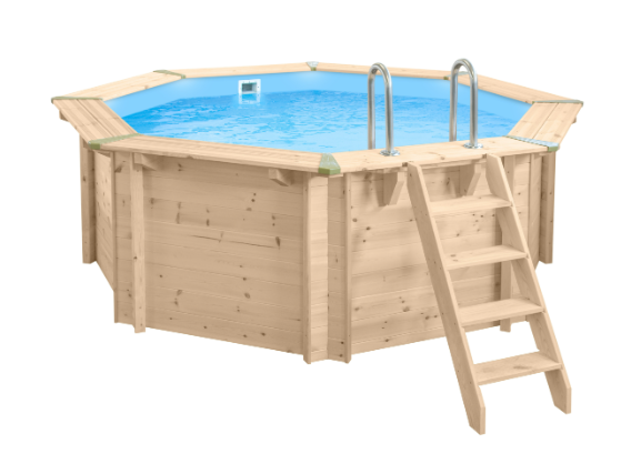 Interline Bali Houten Zwembad rond 6.55 meter
