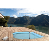Interline Bali Houten Zwembad ovaal 6.40 x 4.00 m.
