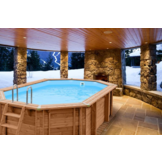 Interline Bali Houten Zwembad ovaal 6.40 x 4.00 m.