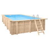 Interline Bali Houten Zwembad rechthoekig 7.90 x 4.00 meter