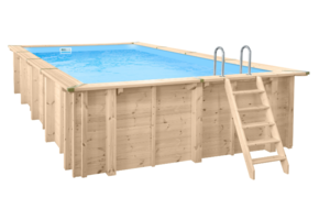 Interline Bali Houten Zwembad rechthoekig 7.90 x 4.00 meter