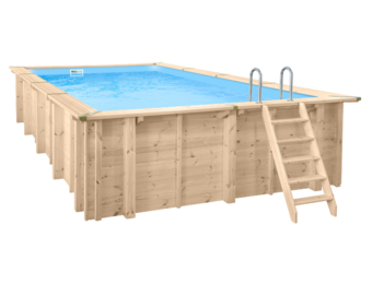 Interline Bali Houten Zwembad rechthoekig 7.90 x 4.00 meter