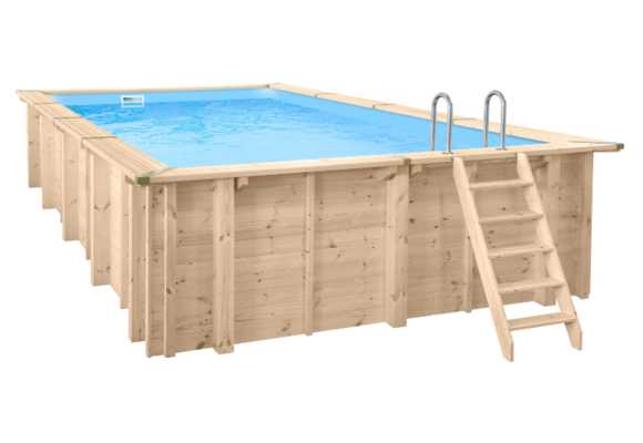 Interline Bali Houten Zwembad rechthoekig 7.90 x 4.00 meter