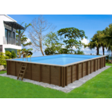 Interline Bali Houten Zwembad rechthoekig 7.90 x 4.00 meter