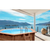 Interline Sumatra Houten Zwembad rond 5.30 meter