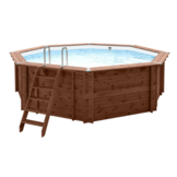 Interline Sumatra Houten Zwembad rond 5.30 meter